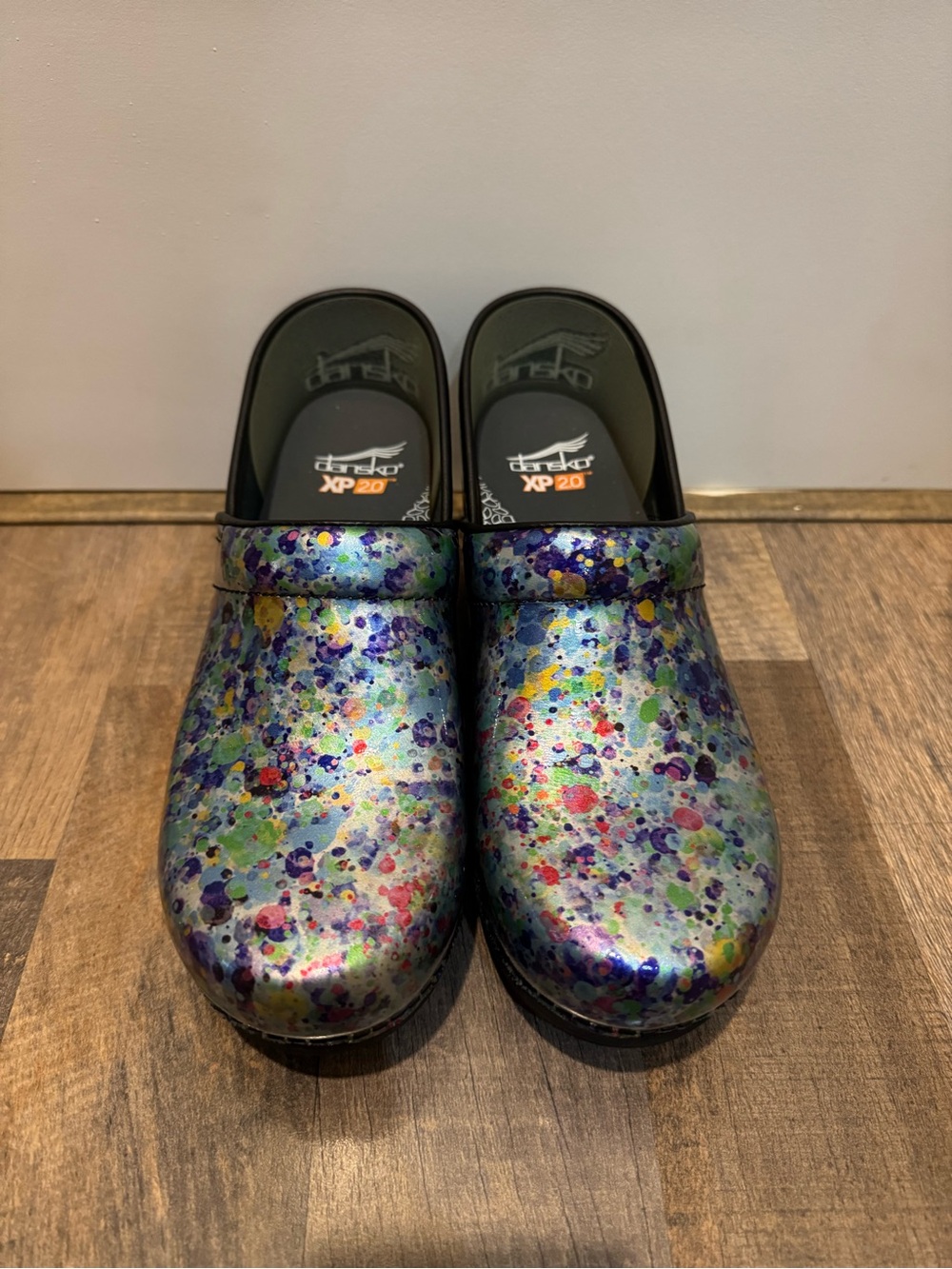NWOT Dansko Clogs Size: 41 (10.5-11) in Color: Rainbow Paint Splatter